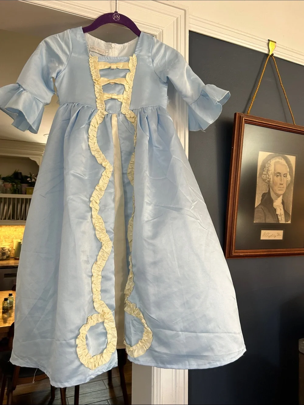 Light Blue Princess Dresses (2) with Pastel Rainbow Cape - Kids Costume